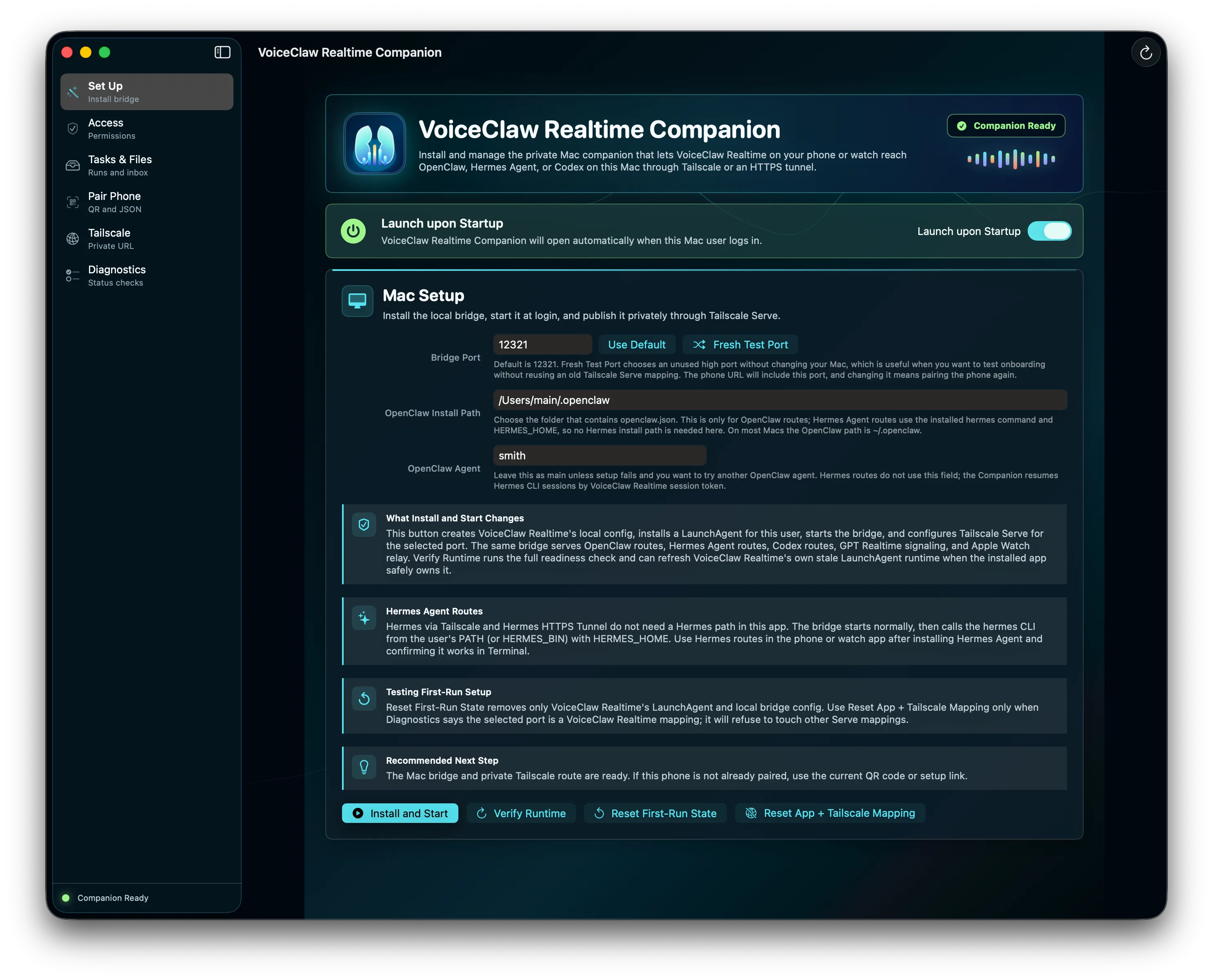 VoiceClaw Realtime Companion for macOS
